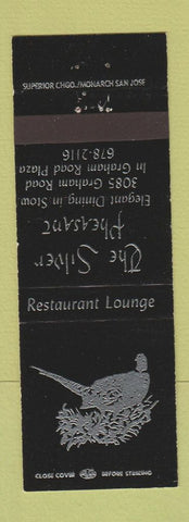 Matchbook Cover - The Silver Pheasant Restaurant BLACK