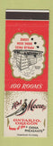 Matchbook Cover - Hotel Moore Ontario OR Pheasant