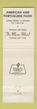 Matchbook Cover - The Moors Provincetown MA owl Portuguese