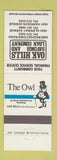 Matchbook Cover - Oak Hills Savings owl
