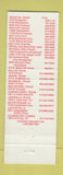 Matchbook Cover - Ninfa's Catering parrot BBQ Mexican Dallas Houston TX