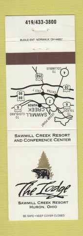 Matchbook Cover - The Lodge Huron OH Sawmill Creek Resort #2