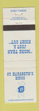 Matchbook Cover - St Elizabeth's Bingo