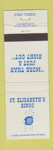 Matchbook Cover - St Elizabeth's Bingo