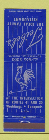 Matchbook Cover - Teibel's Restaurant Schererville IN