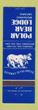 Matchbook Cover - Polar Bear Lodge Moosonee ON