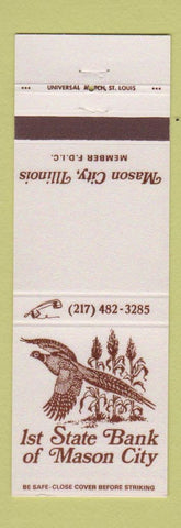Matchbook Cover - 1st State Bank Mason City IL