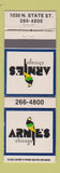 Matchbook Cover - Arnie's Chicago IL parrot