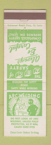 Matchbook Cover - Safety Arc Welding Canteen Company University City MO