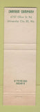 Matchbook Cover - Safety Arc Welding Canteen Company University City MO