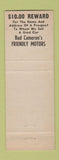 Matchbook Cover - Bud Cameron's Used Cars