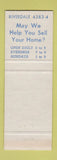 Matchbook Cover - Parry Haines Real Estate Insurance Riverdale IL WEAR