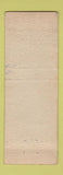 Matchbook Cover - Raub Supply Weil McLain Heating Lancaster Harrisburg PA