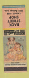 Matchbook Cover - Back Street Shop
