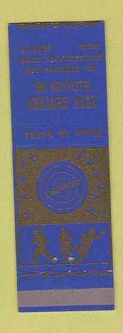 Matchbook Cover - 20th Century TV East Hartford CT baseball boxing football BLUE