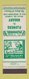 Matchbook Cover - Flowers by Rosary