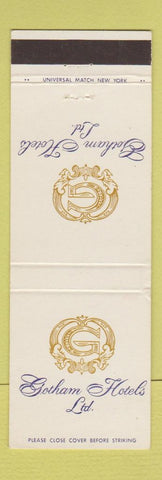 Matchbook Cover - Gotham Hotels CHAIN