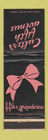 Matchbook Cover - Culter's Fifth Avenue