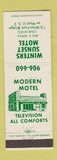 Matchbook Cover - Winter Sunset Motel