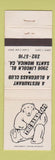 Matchbook Cover - The Banjo Cafe Santa Monica CA Bluegrass bear WEAR