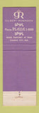 Matchbook Cover - Plaza III Restaurant Kansas City MO