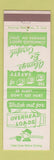 Matchbook Cover - Safety Overhead Loads Canteen Company University City MO