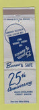 Matchbook Cover - Allis Chalmers Tractors Credit Union 25th