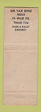 Matchbook Cover - Little Pic N Tak Restaurant WEAR Utica? MI