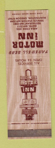 Matchbook Cover - Farewell Bend Motor Inn Huntington OR WEAR