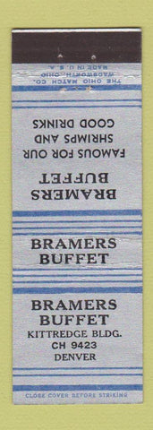 Matchbook Cover - Bramers Buffet Denver Colorado