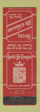 Matchbook Cover - Sauna Motel Oklahoma City OK