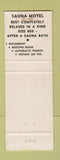 Matchbook Cover - Sauna Motel Oklahoma City OK