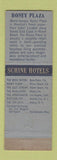 Matchbook Cover - Roney Plaza Hotel Miami Beach FL Schine
