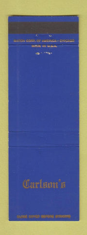 Matchbook Cover - Carlson's