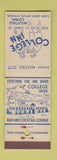 Matchbook Cover - College Inn Milford CT