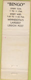 Matchbook Cover - Matchbook Cover American Legion Richfield Bloomington MN WORN