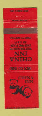 Matchbook Cover - China Inn Chinese Restaurant Weirton Heights WV WEAR