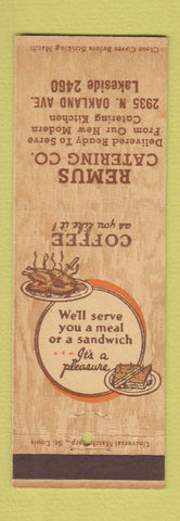 Matchbook Cover - Remus Catering