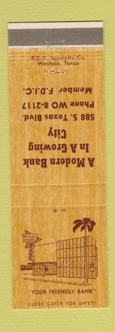 Matchbook Cover - Mid Valley State Bank TX
