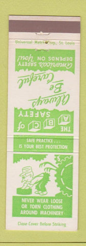 Matchbook Cover - Safety Loose Clothing Canteen Company University City MO