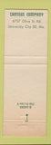 Matchbook Cover - Safety Loose Clothing Canteen Company University City MO
