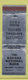 Matchbook Cover - Havana National Bank IL WORN