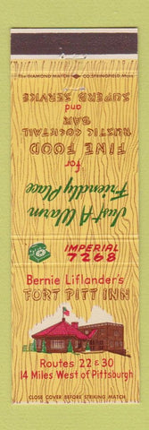 Matchbook Cover - Bernie Liflander's Fort Pitt Inn Pittsburgh PA