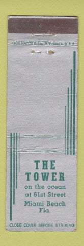 Matchbook Cover - The Tower Miami Beach FL WEAR
