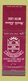 Matchbook Cover - North Shore Motor Lodge Houston TX WEAR