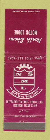 Matchbook Cover - North Shore Motor Lodge Houston TX WEAR