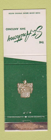 Matchbook Cover - St Anthony Hotel San Antonio TX WORN