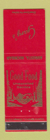 Matchbook Cover - Gary's Restaurant Augusta MI