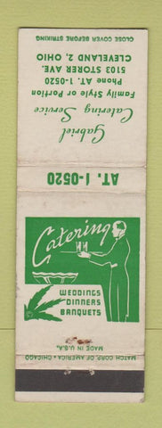 Matchbook Cover - Gabriel Catering Service Cleveland OH WEAR