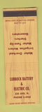 Matchbook Cover - Lubbock Battery Electric TX